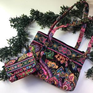 Vera Bradley bag with matching wallet